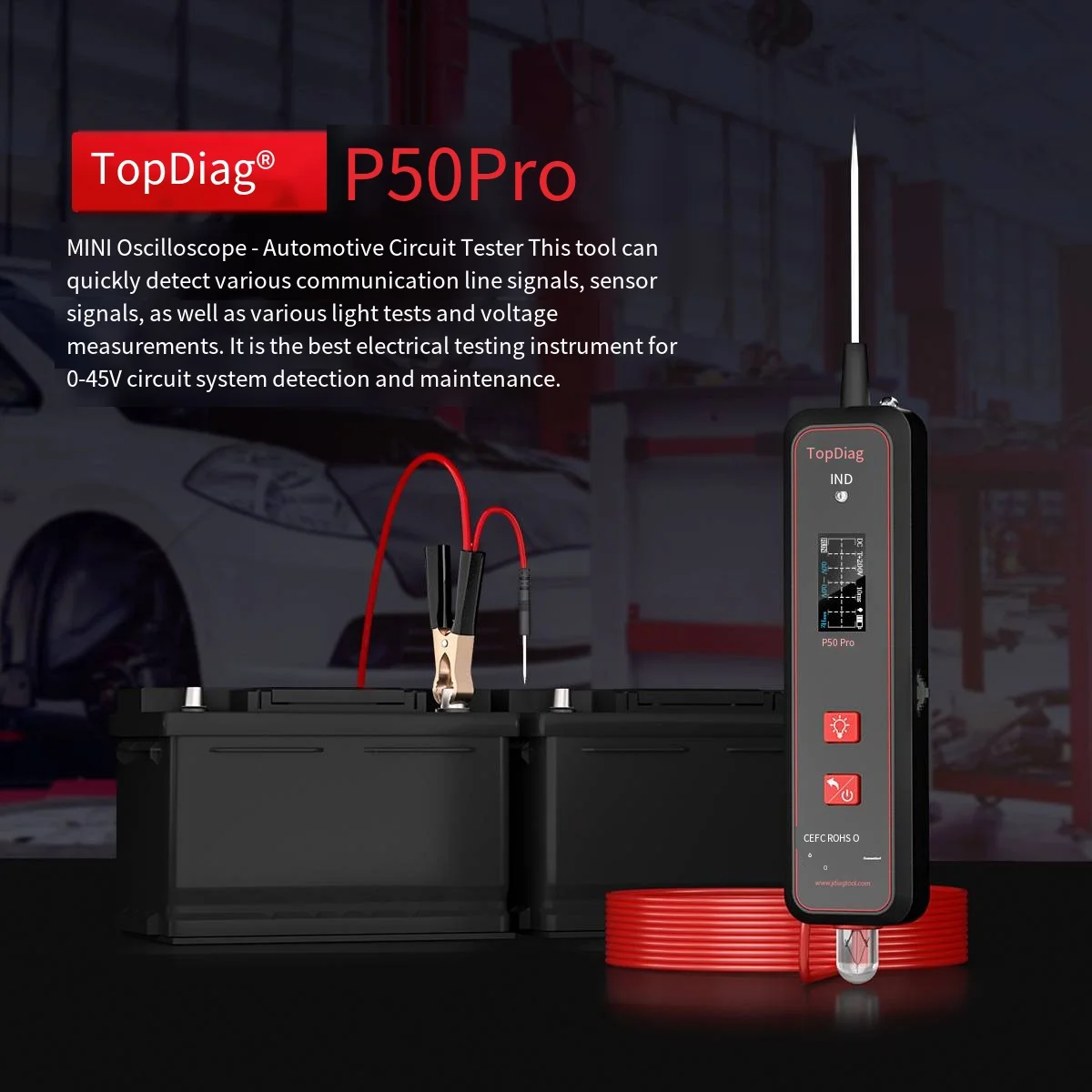 Мини-тестер цепей AC/DC, многофункциональная тестовая лампа, осциллограф, автомобильный тестер
Мини-тестер цепей AC/DC, многофункциональная тестовая лампа, осциллограф, автомобильный тестер