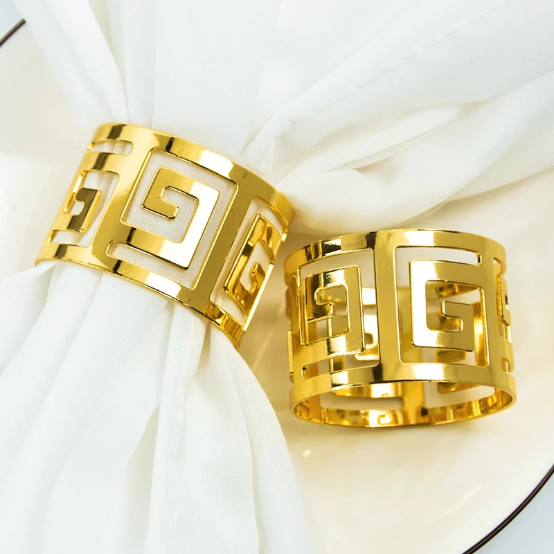 6pcs Gold Silver Napkin Rings Wedding Hollow Pattern Serving Napkis Buckles for Eid Mubarak Festival Party Home Table Decoration
6pcs Gold Silver Napkin Rings Wedding Hollow Pattern Serving Napkis Buckles for Eid Mubarak Festival Party Home Table Decoration