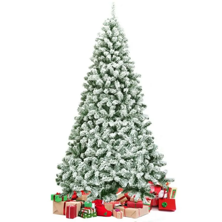 7.5 Feet Snow Flocked Artificial Christmas Tree Hinged with 1346 Tip and Foldable Base
7.5 Feet Snow Flocked Artificial Christmas Tree Hinged with 1346 Tip and Foldable Base