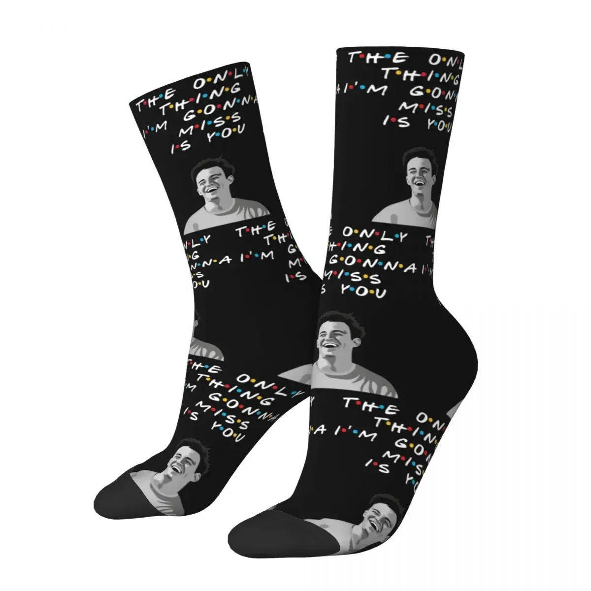 Красочные носки унисекс RIP Chandler Bing, дизайнерские носки с памятью друзей, продукт Мэтью Перри, короткие носки, супер мягкие чудесные подарки
Красочные носки унисекс RIP Chandler Bing, дизайнерские носки с памятью друзей, продукт Мэтью Перри, короткие носки, супер мягкие чудесные подарки