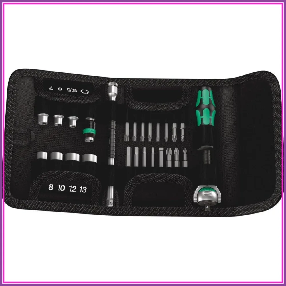 26-Piece 1/4" Drive Ratchet & Socket Set with Bits - Metric 6-Point Sockets 5.5-13mm
26-Piece 1/4" Drive Ratchet & Socket Set with Bits - Metric 6-Point Sockets 5.5-13mm