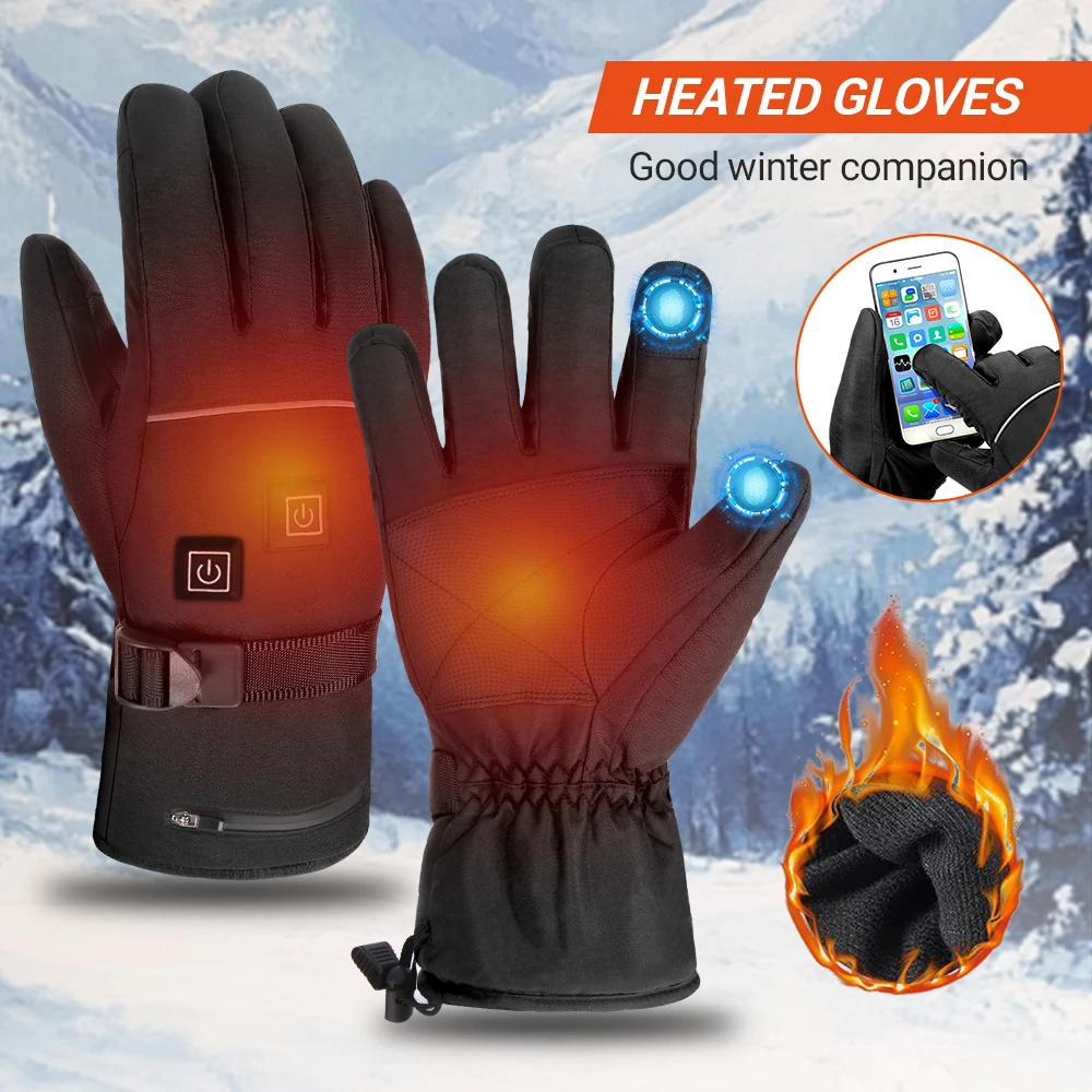Snowmobile Gloves Winter Heated Gloves Heating Waterproof Warm Electric Thermal Gloves Outdoor Skiing Equipment
Snowmobile Gloves Winter Heated Gloves Heating Waterproof Warm Electric Thermal Gloves Outdoor Skiing Equipment