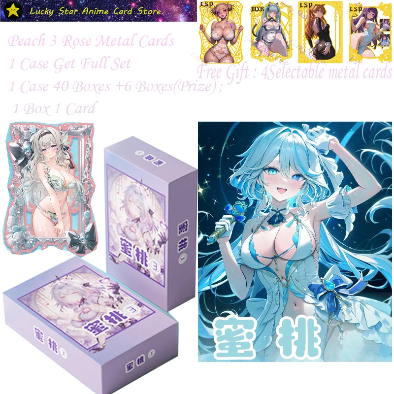 Peach 3 Rose Metal Cards New Goddess Story Metal Cards Full Set Anime Goddess Character Albedo Nezuko Rem Nami Power Zero 2
Peach 3 Rose Metal Cards New Goddess Story Metal Cards Full Set Anime Goddess Character Albedo Nezuko Rem Nami Power Zero 2