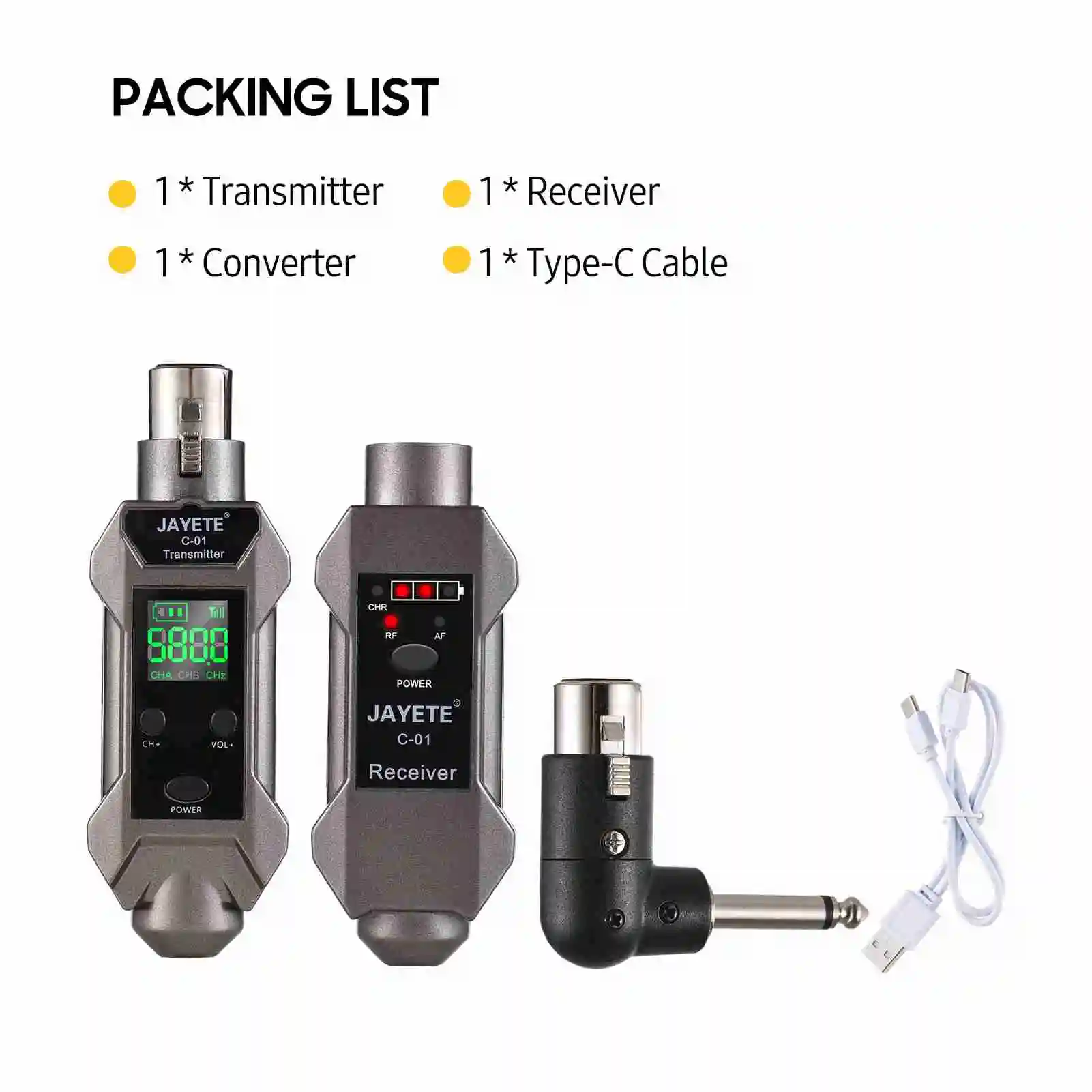 Microphone Wired to Wireless Converter Intelligent Noise Reduction Mic Signal Receiver Transmitter
Microphone Wired to Wireless Converter Intelligent Noise Reduction Mic Signal Receiver Transmitter