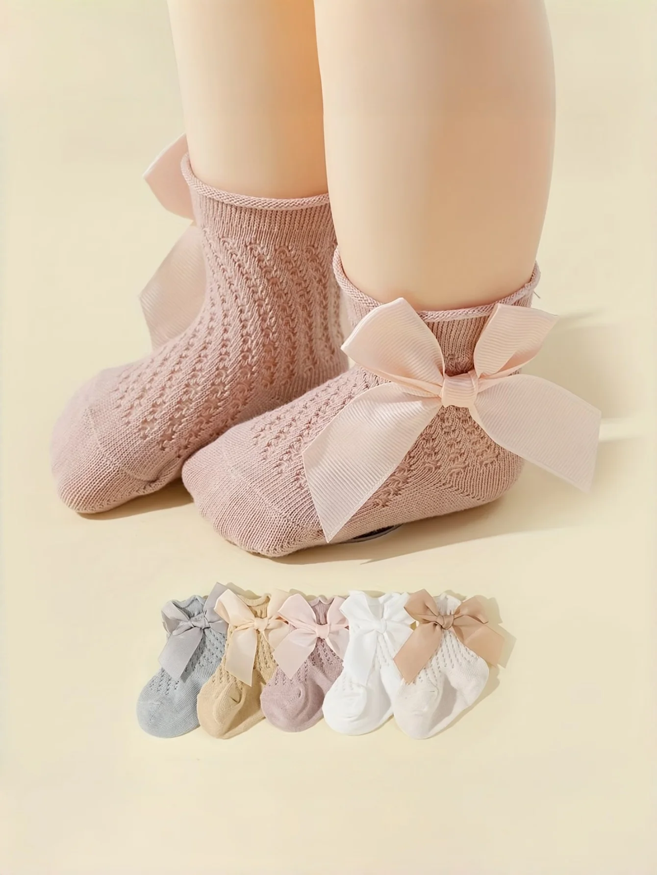 5 Pairs Of Baby Socks, Love Bow, Cute Lace Socks, Warm Indoor And Outdoor Can Be Worn
5 Pairs Of Baby Socks, Love Bow, Cute Lace Socks, Warm Indoor And Outdoor Can Be Worn
