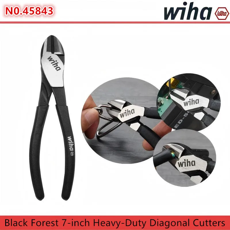 WIHA 45843 7-дюймовые сверхмощные диагональные фрезы Black Forest, экономичные кабельные фрезы, подходящие для твердой стальной проволоки
WIHA 45843 7-дюймовые сверхмощные диагональные фрезы Black Forest, экономичные кабельные фрезы, подходящие для твердой стальной проволоки