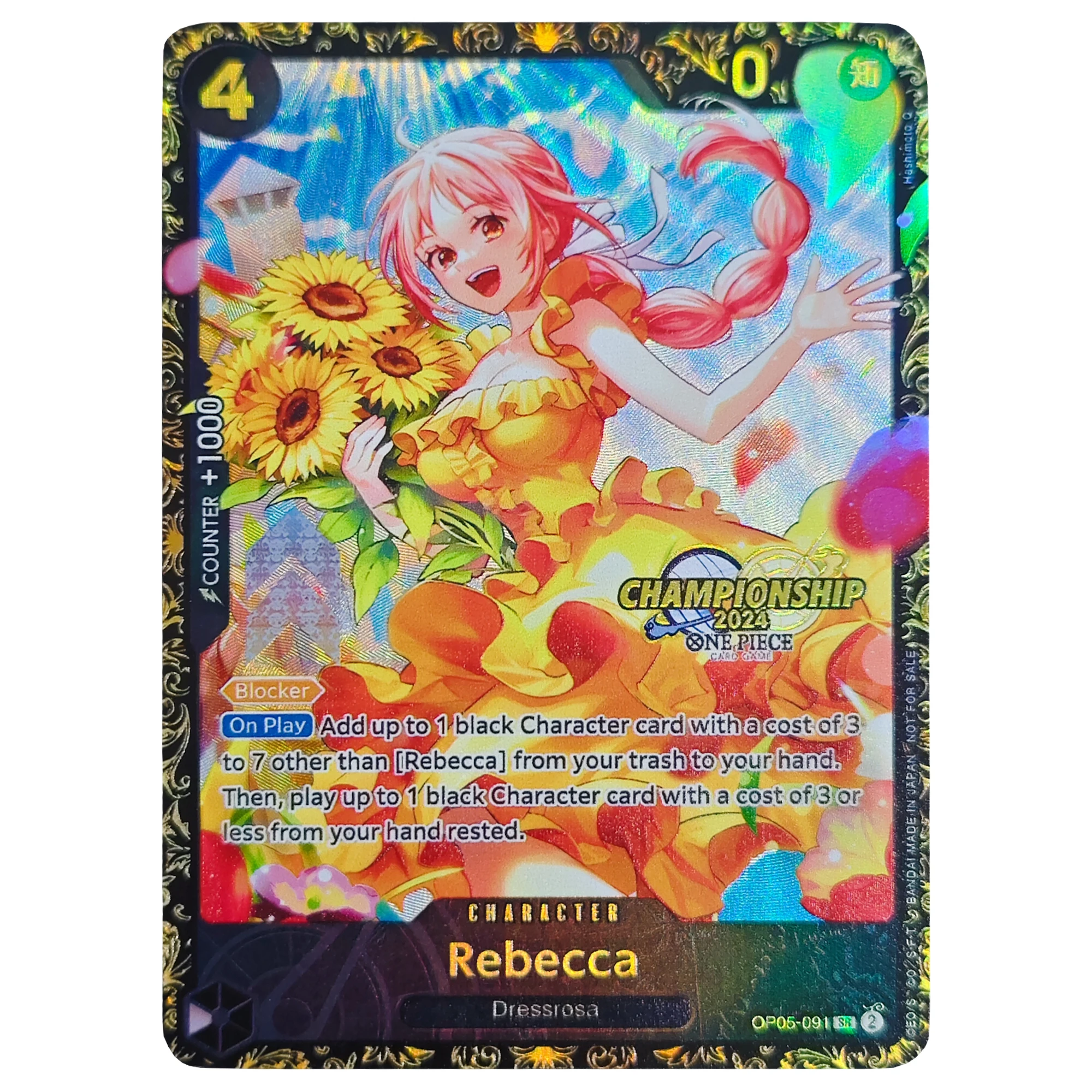 ONE PIECE English Version Rebecca OPCG Rare Flash Card Diy Self Made Classic Anime Collection Card Gift Toy
ONE PIECE English Version Rebecca OPCG Rare Flash Card Diy Self Made Classic Anime Collection Card Gift Toy