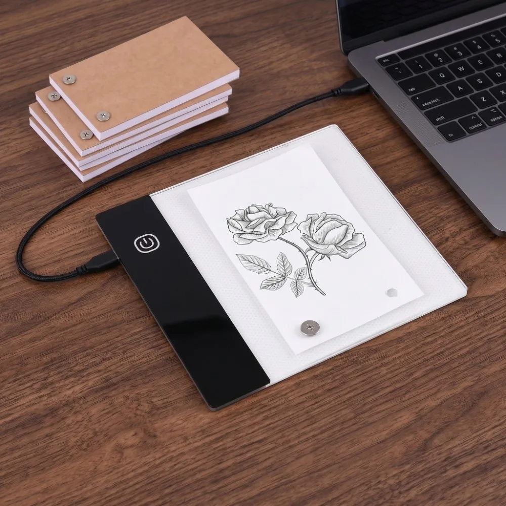A6 Compact LED Light Pad Ultra Thin USB Powered A6 Tracing Board Dimmable Brightness High Transmittance Drawing Light Box
A6 Compact LED Light Pad Ultra Thin USB Powered A6 Tracing Board Dimmable Brightness High Transmittance Drawing Light Box