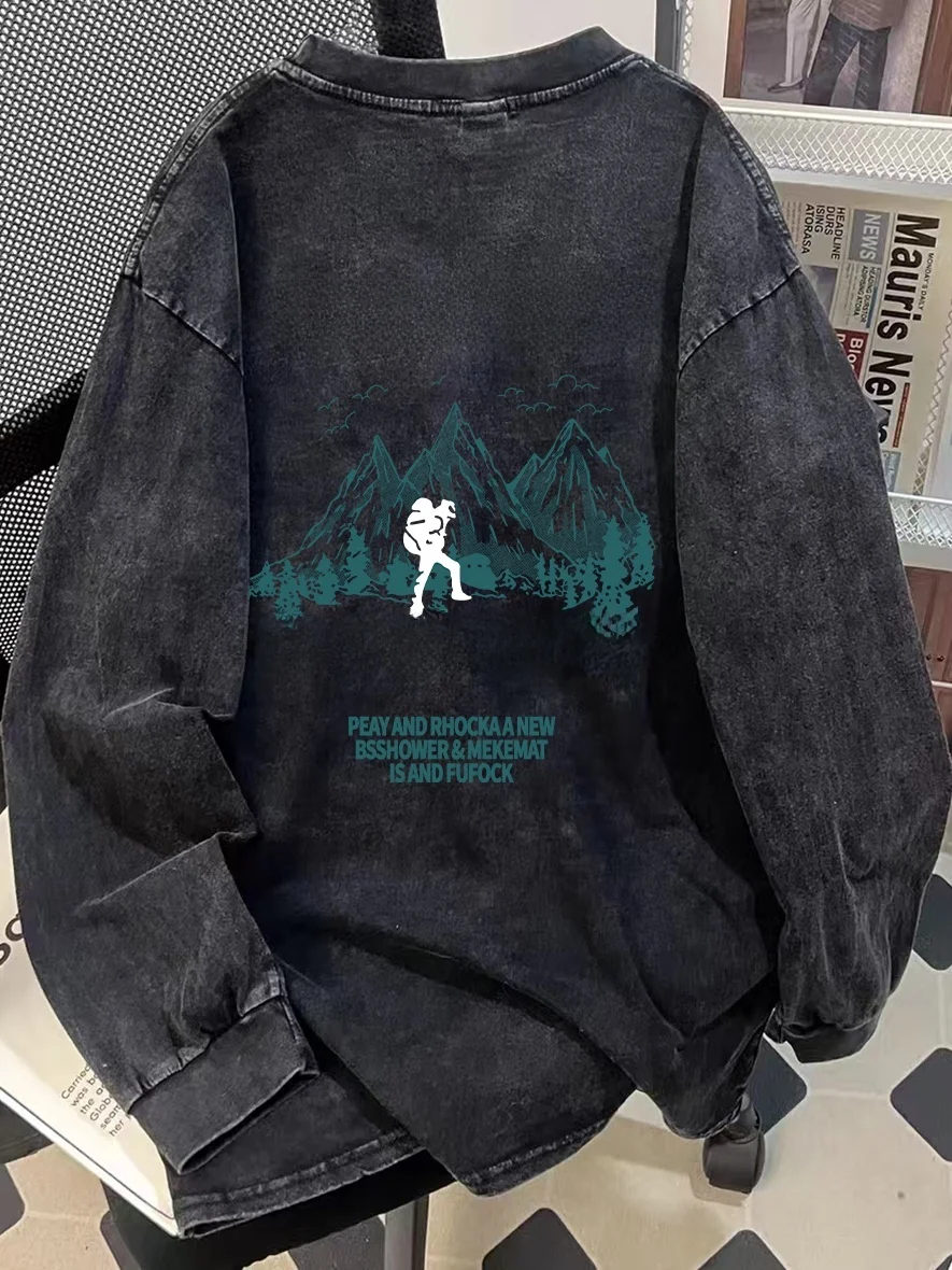 Футболка Outlet Brand Waed American Sle Long Sve T-irt, универсальная, винтажная, из хлопка, с круглым вырезом, для весны и осени
Футболка Outlet Brand Waed American Sle Long Sve T-irt, универсальная, винтажная, из хлопка, с круглым вырезом, для весны и осени