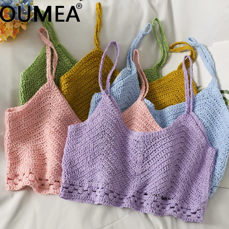 OUMEA женские летние хлопковые вязаные крючком топы без рукавов карамельных цветов пляжные короткие топы с V-образным вырезом Ретро повседнев...
OUMEA женские летние хлопковые вязаные крючком топы без рукавов карамельных цветов пляжные короткие топы с V-образным вырезом Ретро повседнев...