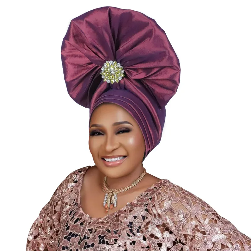 2025 African Female Turban Cap Women's Auto Gele Headtie Nigeria Diamonds Hijab Hat Wedding Party Head Wraps Headwear Turbante
2025 African Female Turban Cap Women's Auto Gele Headtie Nigeria Diamonds Hijab Hat Wedding Party Head Wraps Headwear Turbante