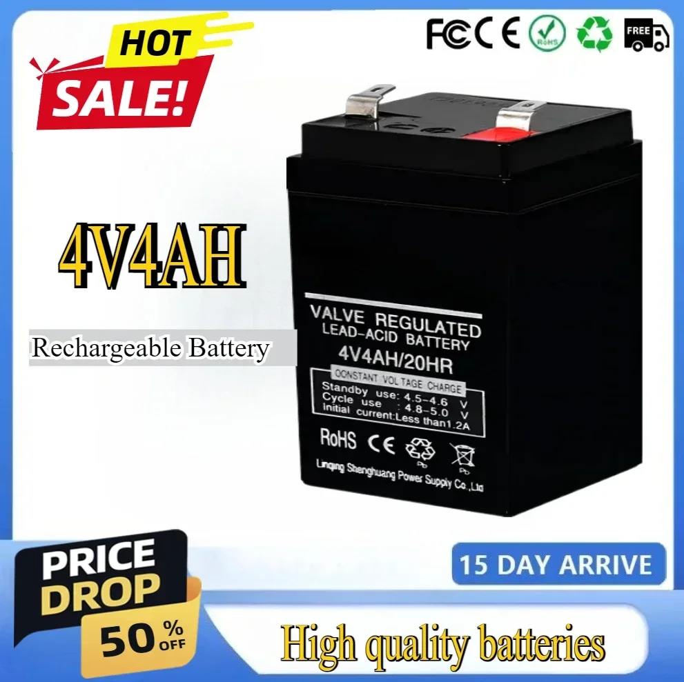 4V4AH Rechargeable Battery for Children Toy Electronic Scale Lead-acid Accumulator 4v4ah
4V4AH Rechargeable Battery for Children Toy Electronic Scale Lead-acid Accumulator 4v4ah