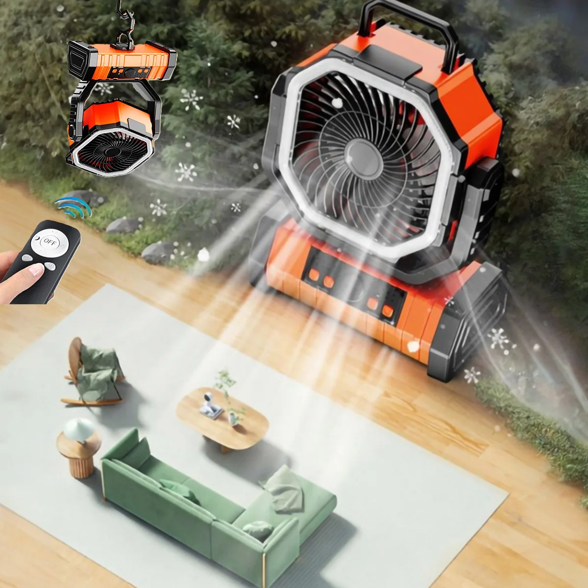 Camping Fan 20000mAh Battery Powered Fan Rechargeable with LED Light Portable Outdoor Wireless Tent Fan 4 gear with Hanging Hook
Camping Fan 20000mAh Battery Powered Fan Rechargeable with LED Light Portable Outdoor Wireless Tent Fan 4 gear with Hanging Hook