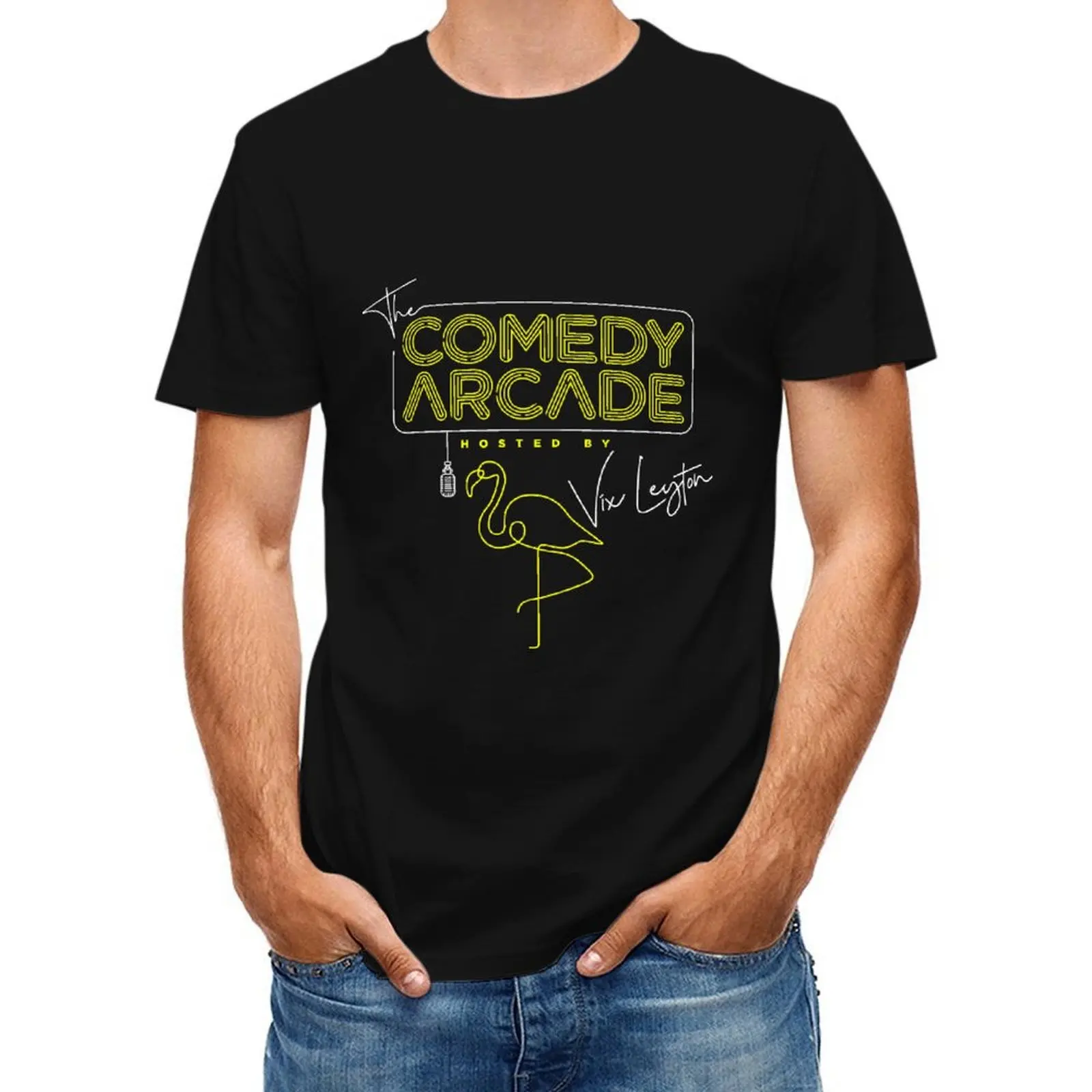 Yellow Comedy Arcade T-Shirt graphic shirts customizeds valentines clothes anime clothes t shirts for men
Yellow Comedy Arcade T-Shirt graphic shirts customizeds valentines clothes anime clothes t shirts for men