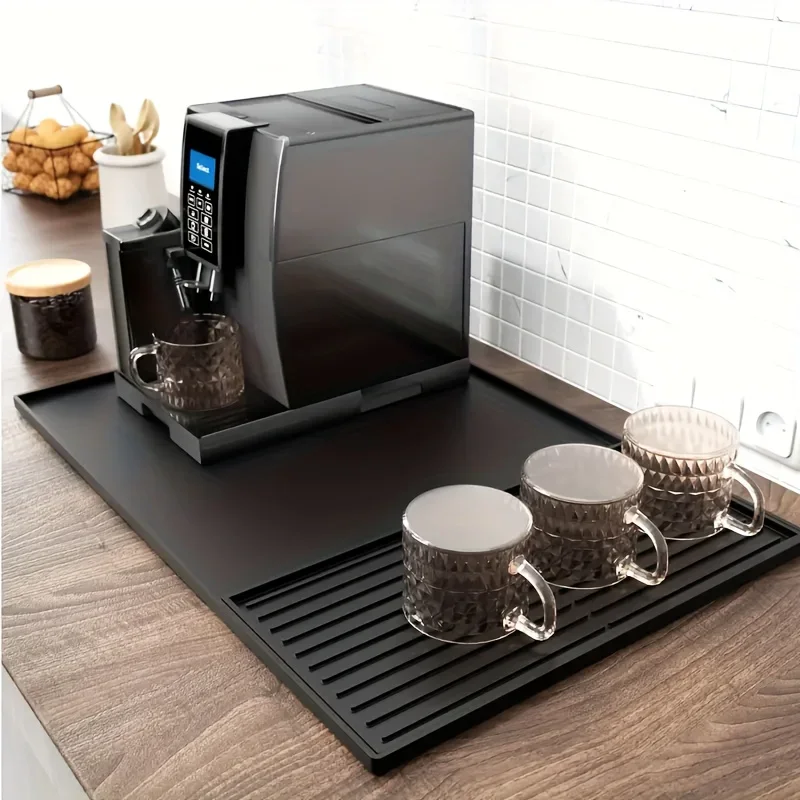 2-in-1 Silicone Coffee Bar Mat - XX-Large Non-Slip Counter Protector (60x40cm) Heat Resistant for Espresso/Cafe/Home Kitchen
2-in-1 Silicone Coffee Bar Mat - XX-Large Non-Slip Counter Protector (60x40cm) Heat Resistant for Espresso/Cafe/Home Kitchen