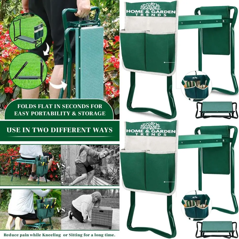 Складной садовый табурет и подушка для сиденья: прочная скамейка на коленях для удобного садоводства, идеальный подарок для женщин, пожилых людей, мам и
Складной садовый табурет и подушка для сиденья: прочная скамейка на коленях для удобного садоводства, идеальный подарок для женщин, пожилых людей, мам и