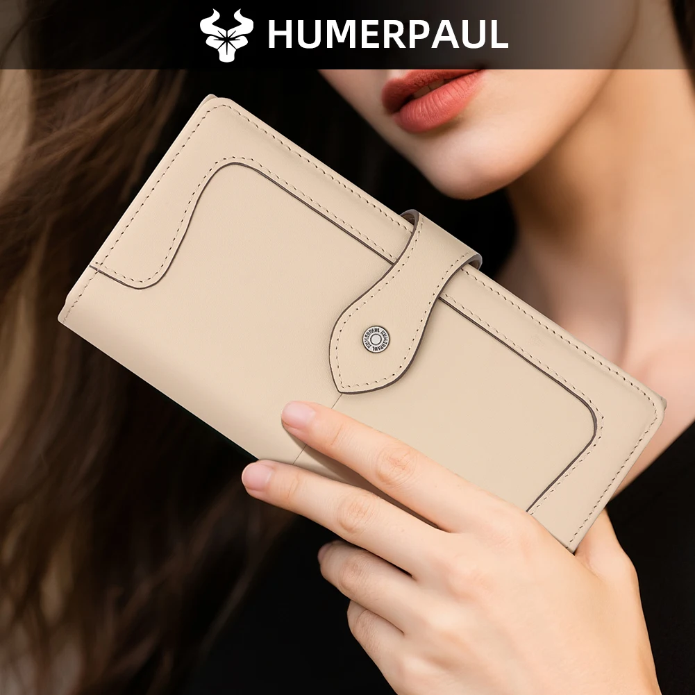 HUMERPAUL Women's Wallet Top Layer Leather Multi-card Clutch Cell Phone Money Bag Fashion Ladies Card Holder
HUMERPAUL Women's Wallet Top Layer Leather Multi-card Clutch Cell Phone Money Bag Fashion Ladies Card Holder