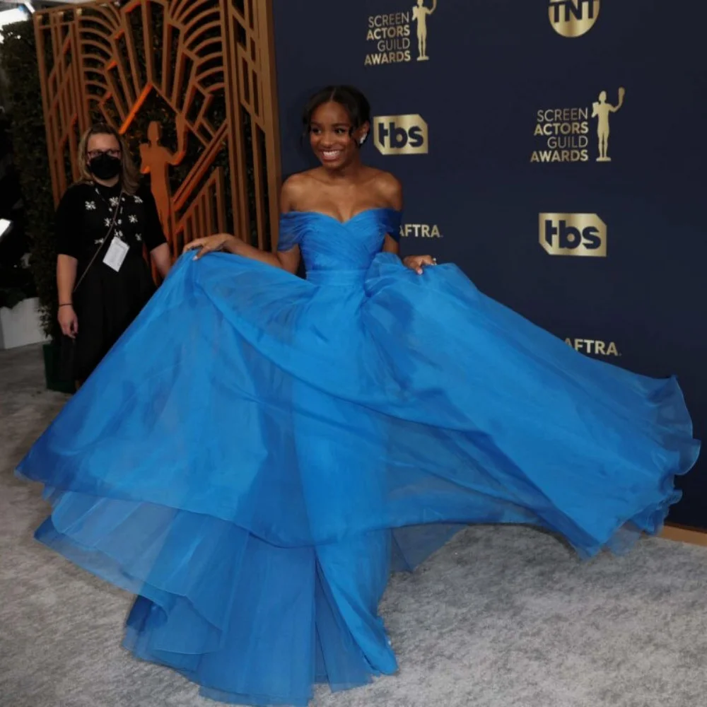 Elegant Prom Dresses Sweetheart Neck A Line Simple Custom Party Gowns Tulle Off Shoulder Evening Dress New Vestidos De Novia
Elegant Prom Dresses Sweetheart Neck A Line Simple Custom Party Gowns Tulle Off Shoulder Evening Dress New Vestidos De Novia