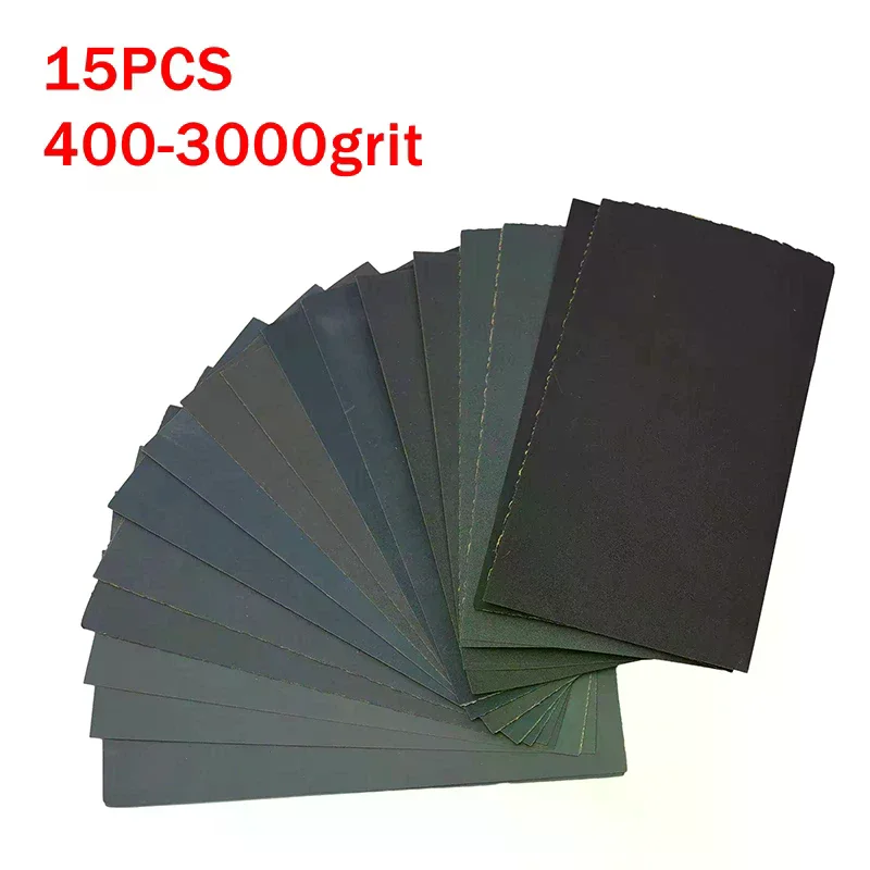 15/18pcs 400/600/800/1000/1200/15002000/2500/3000 Water/dry Tools Sandpaper Kit Sanding Paper Abrasive Polishing Grit
15/18pcs 400/600/800/1000/1200/15002000/2500/3000 Water/dry Tools Sandpaper Kit Sanding Paper Abrasive Polishing Grit