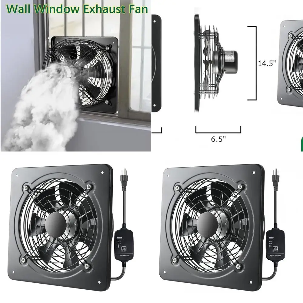 16 Inch Wall-Mounted Industrial Exhaust Fan with 720 CFM and 1460 RPM for Home, Garage, and Office
16 Inch Wall-Mounted Industrial Exhaust Fan with 720 CFM and 1460 RPM for Home, Garage, and Office