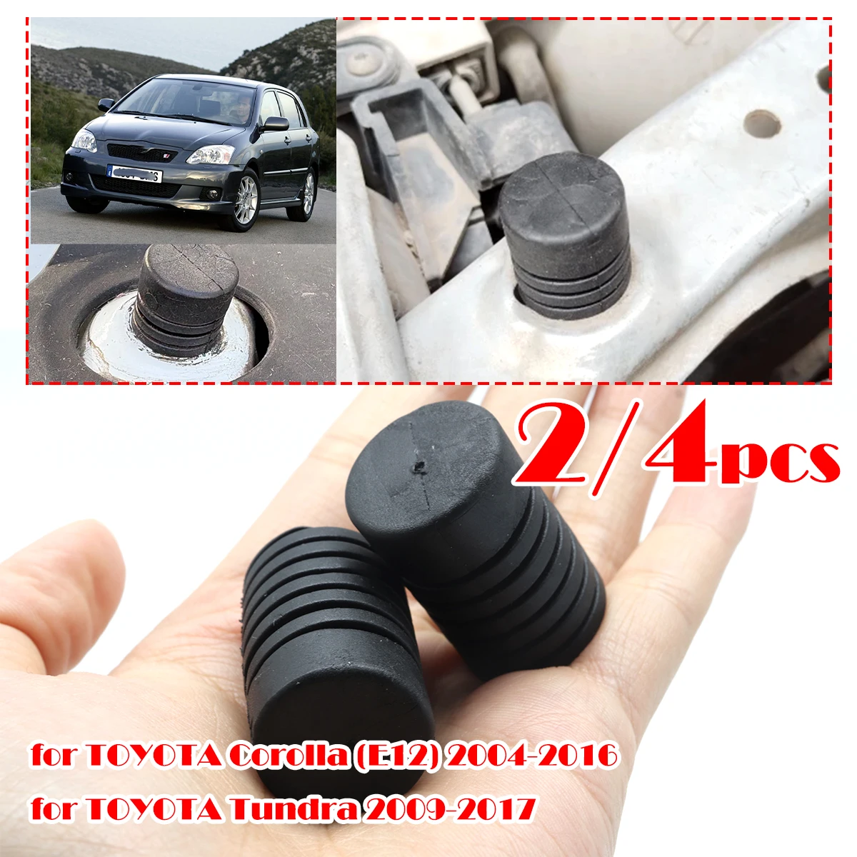 2/4pc Car Engine Hood Tailgate Rubber Stop Mount Bush Buffer Cushion for TOYOTA Corolla E12 2004-2016 Tundra Replacement parts
2/4pc Car Engine Hood Tailgate Rubber Stop Mount Bush Buffer Cushion for TOYOTA Corolla E12 2004-2016 Tundra Replacement parts