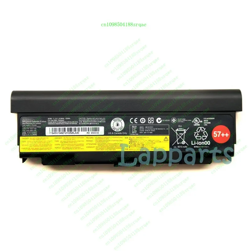 New Genuine 57++ 45N1152 45N1153 Battery for Lenovo T440P T540P W540 L440 L540%100 test
New Genuine 57++ 45N1152 45N1153 Battery for Lenovo T440P T540P W540 L440 L540%100 test