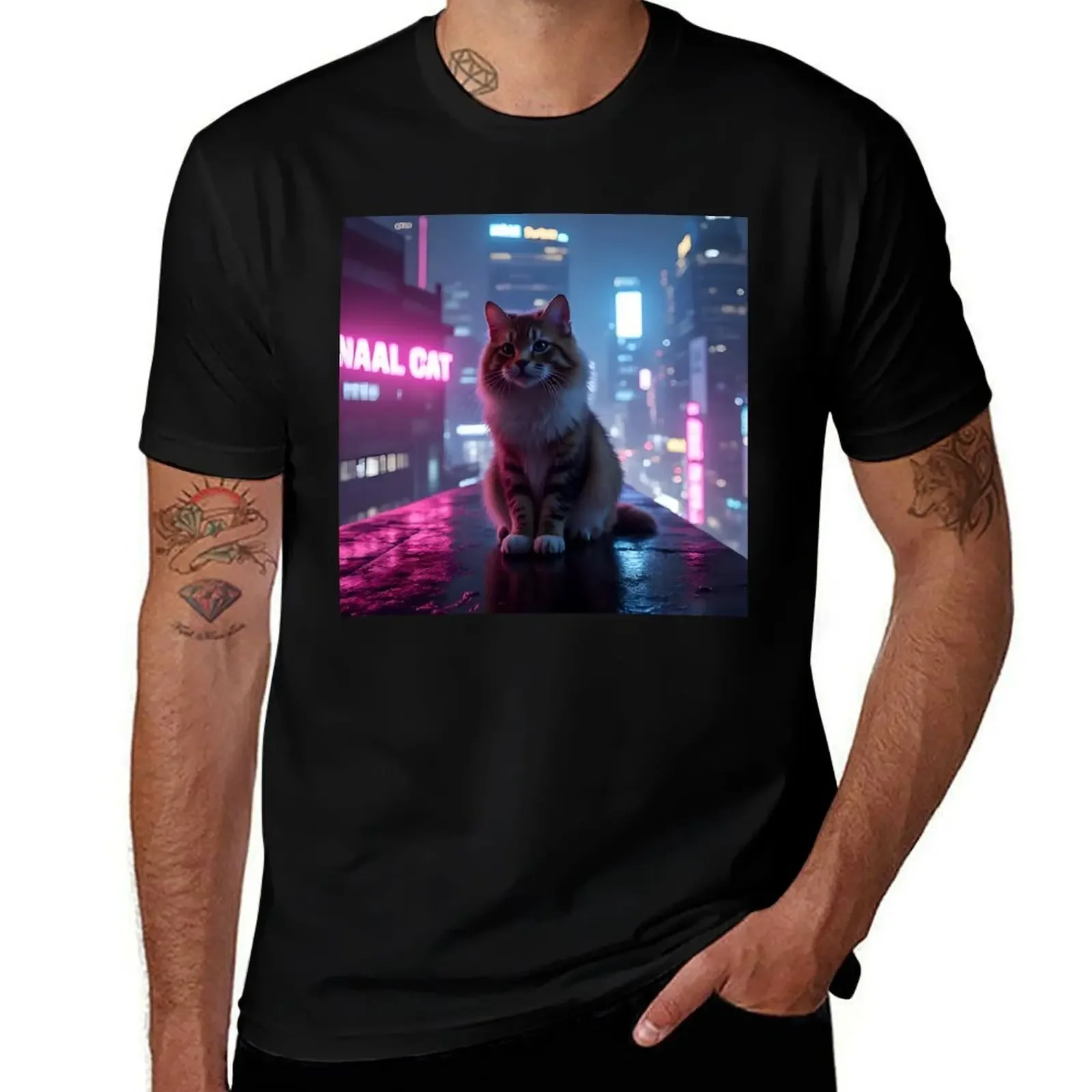 Cyberpunk Cat - Neon Night Series T-Shirt anime t shirts shirts graphic shirts graphic tee men clothing
Cyberpunk Cat - Neon Night Series T-Shirt anime t shirts shirts graphic shirts graphic tee men clothing