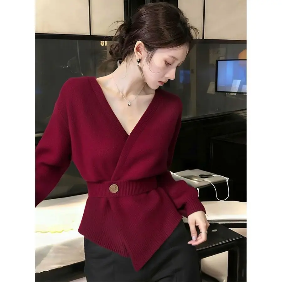 High-End Knitted Sweater Coat for Women No Pilling Early Autumn V-Neck Long Sleeve Regular Fit Color Casual Outerwear
High-End Knitted Sweater Coat for Women No Pilling Early Autumn V-Neck Long Sleeve Regular Fit Color Casual Outerwear