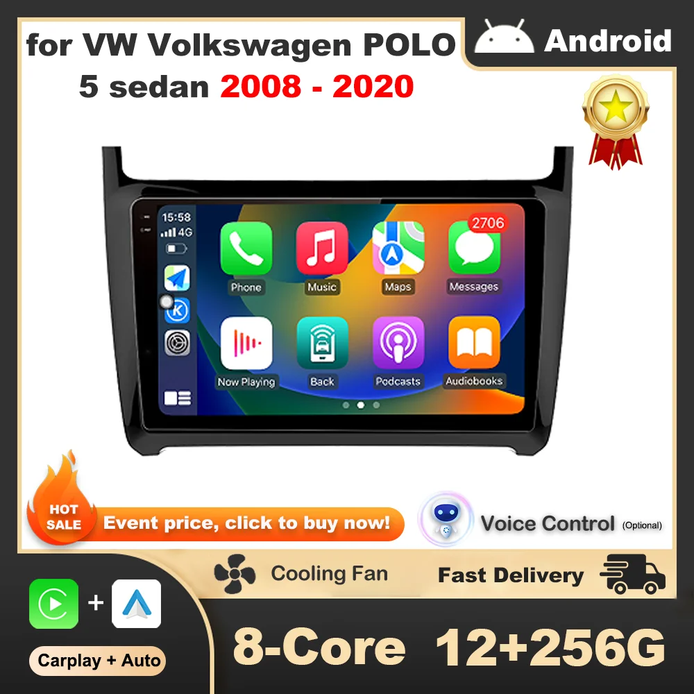 Car Radio Video Multimedia Player Android OS for VW Volkswagen POLO 5 sedan 2008 - 2020 GPS Navi DSP Stereo HD IPS Touch Screen
Car Radio Video Multimedia Player Android OS for VW Volkswagen POLO 5 sedan 2008 - 2020 GPS Navi DSP Stereo HD IPS Touch Screen
