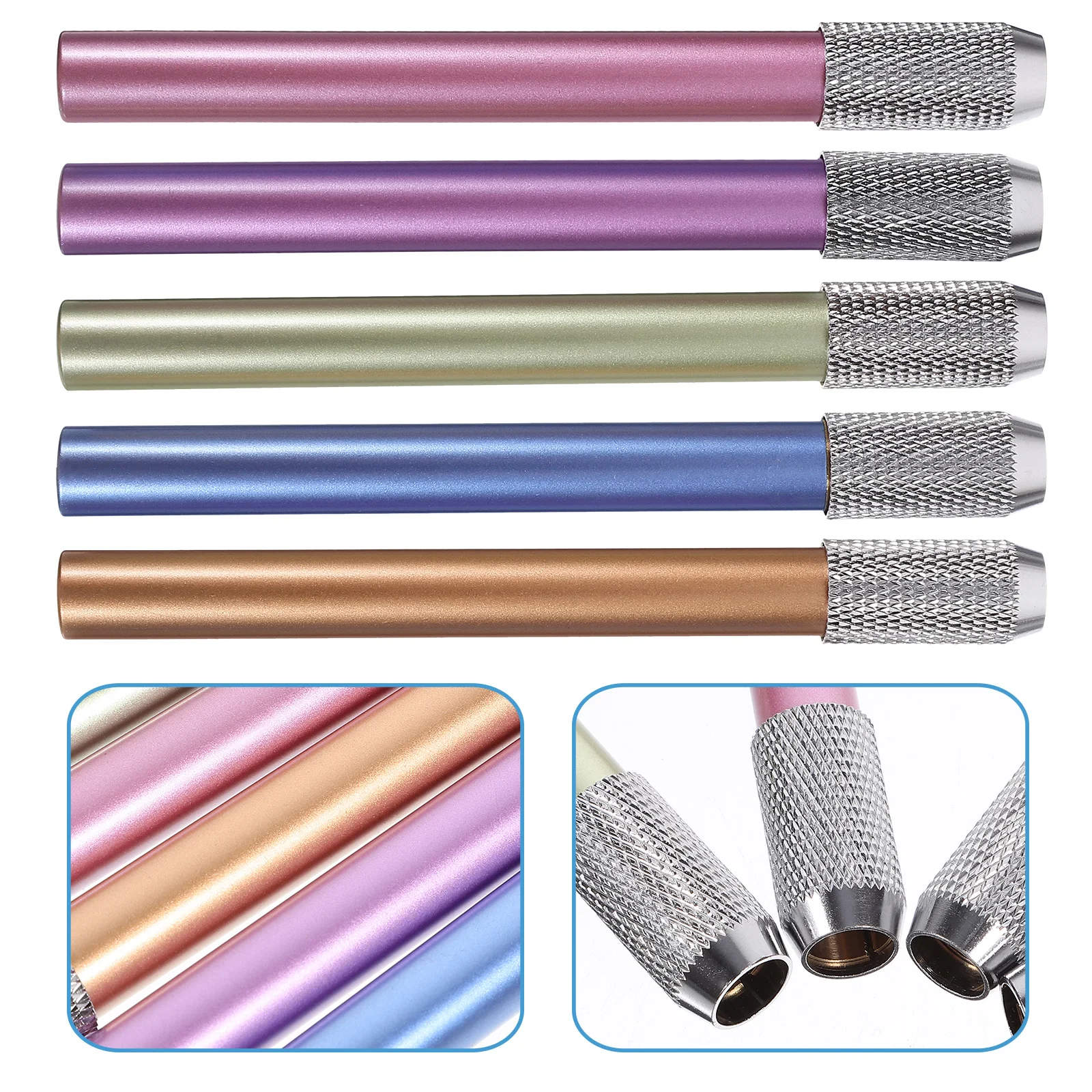 5pcs Extender Metal Art Sketch Crayon Extender Holder Holder CrayonColored Pencils Drawing Tool School Supplies
5pcs Extender Metal Art Sketch Crayon Extender Holder Holder CrayonColored Pencils Drawing Tool School Supplies
