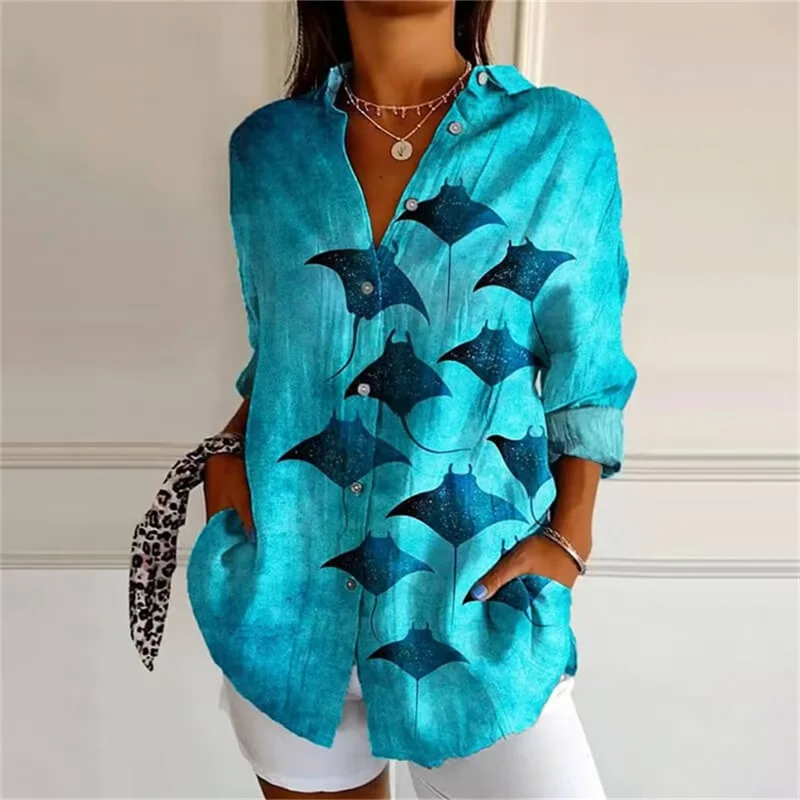 Женская модная рубашка больших размеров на пуговицах с 3D принтом, рубашка с индивидуальным узором, простая повседневная рубашка в стиле ретро, летняя женская рубашка больших размеров 
Женская модная рубашка больших размеров на пуговицах с 3D принтом, рубашка с индивидуальным узором, простая повседневная рубашка в стиле ретро, летняя женская рубашка больших размеров
