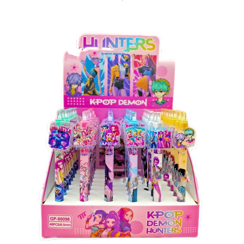 Kpop Demon Hunters Cute 0.5mm Black Gel Pens Cartoon Anime Derivative Peripherals Kawaii Stationery School Office Supplies Gifts
Kpop Demon Hunters Cute 0.5mm Black Gel Pens Cartoon Anime Derivative Peripherals Kawaii Stationery School Office Supplies Gifts