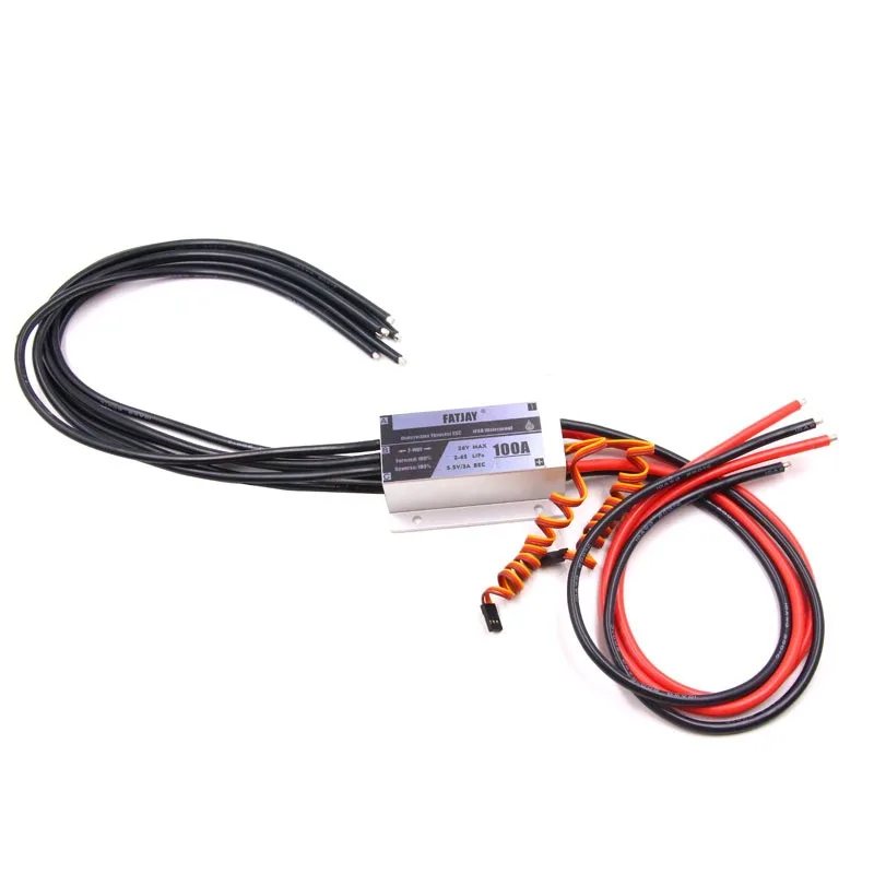 24V 6S 100A ESC Brushless Metal Hull One-to-two Waterproof Electronic Speed Controller for ROV Manned Boats Unmanned Boat
24V 6S 100A ESC Brushless Metal Hull One-to-two Waterproof Electronic Speed Controller for ROV Manned Boats Unmanned Boat