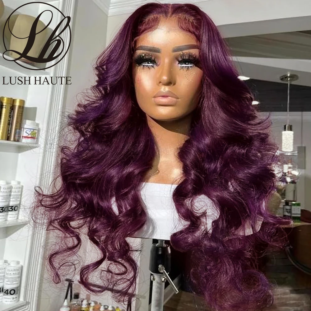 Synthetic Dark Burgundy Lace Wigs Dark Purple Pure Colored Body Wave Lace Wig For Black Women Pre Plucked With Baby Hair Cosplay
Synthetic Dark Burgundy Lace Wigs Dark Purple Pure Colored Body Wave Lace Wig For Black Women Pre Plucked With Baby Hair Cosplay