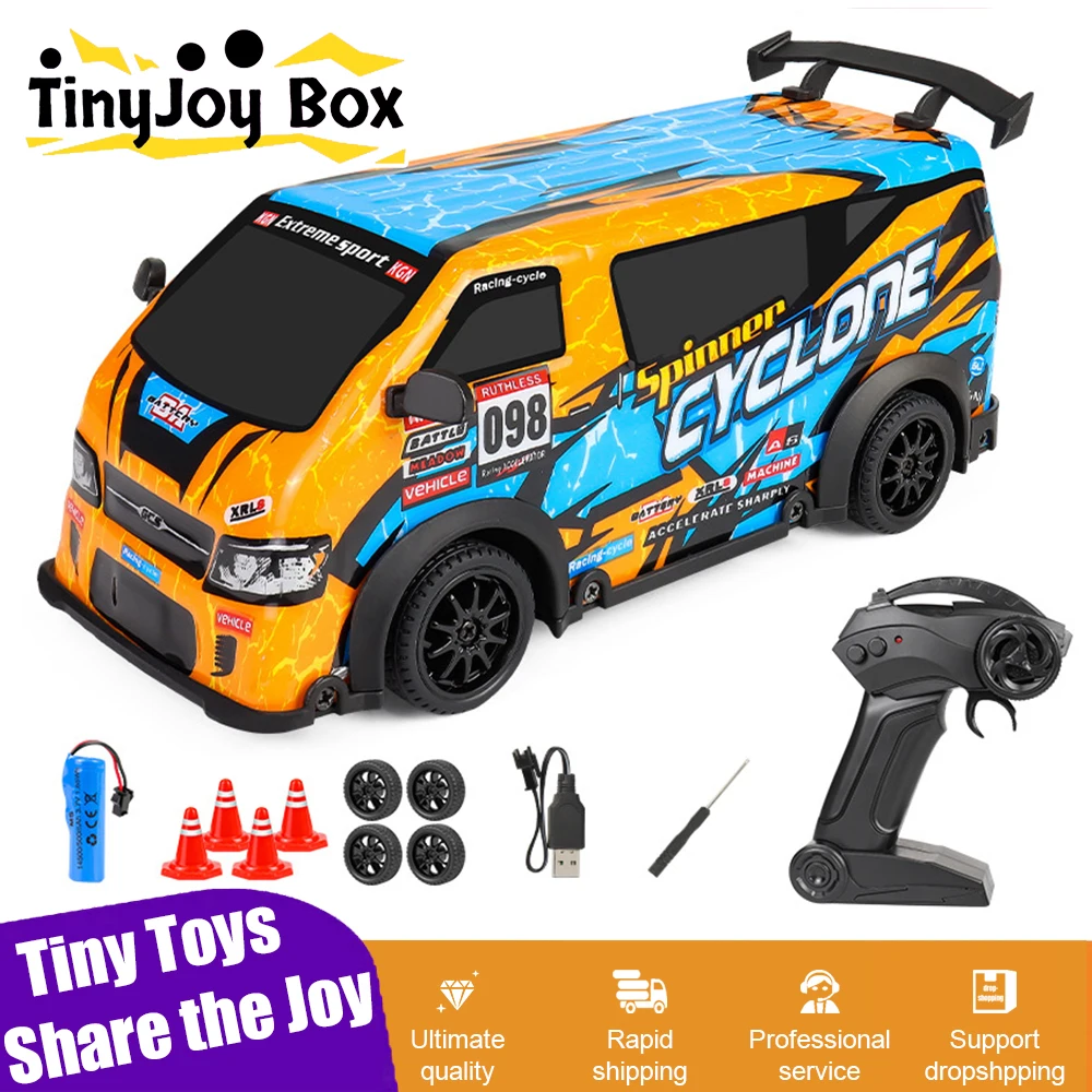 RC 1:24 High-Speed Drift Van Cool Lighting 4WD Cross-Country Competitive Model Electric Remote Control Car Toys for Kids Gifts
RC 1:24 High-Speed Drift Van Cool Lighting 4WD Cross-Country Competitive Model Electric Remote Control Car Toys for Kids Gifts