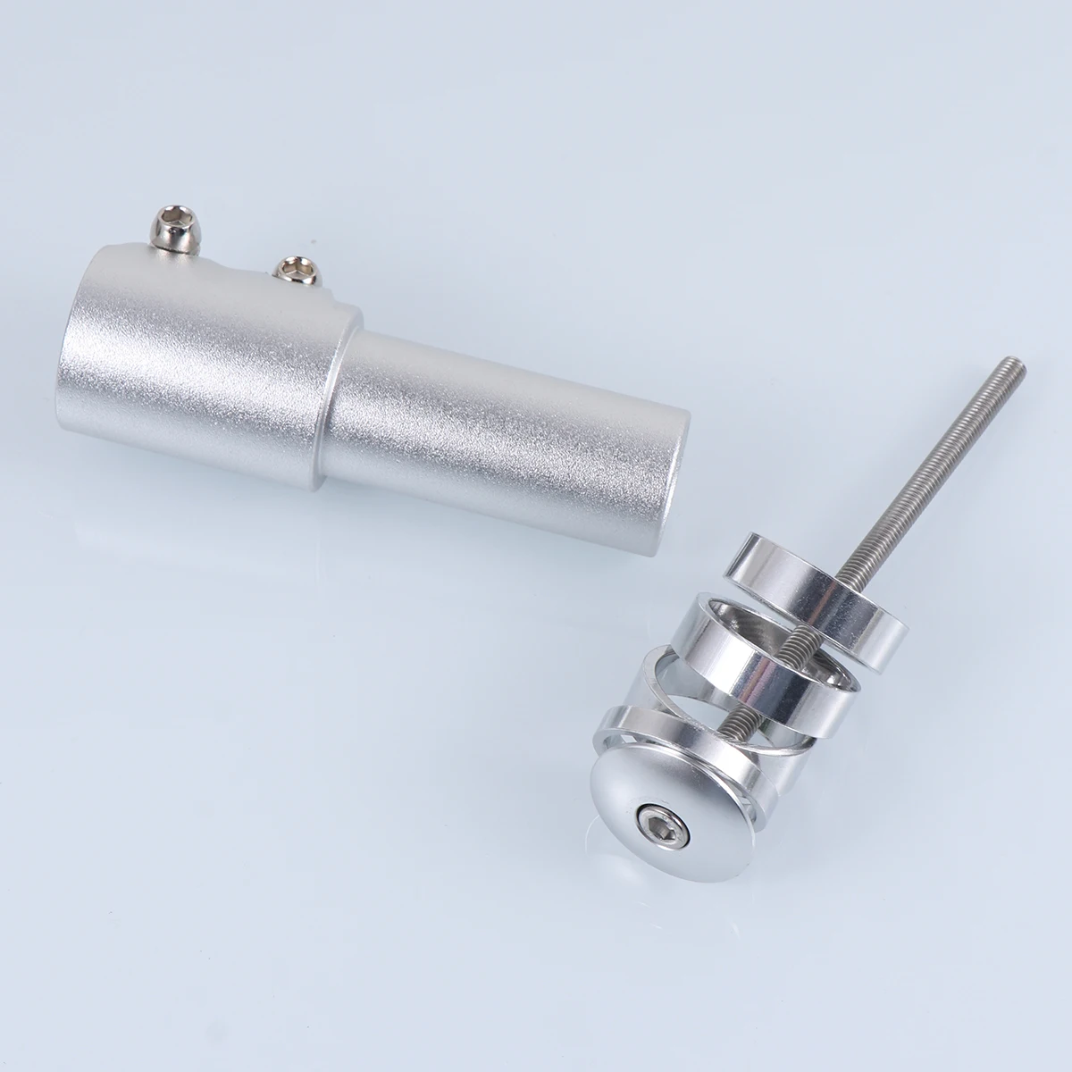 12 CM Handlebar Front Fork Head Tube Bicycle Heightening Extender Silver Bike Device
12 CM Handlebar Front Fork Head Tube Bicycle Heightening Extender Silver Bike Device