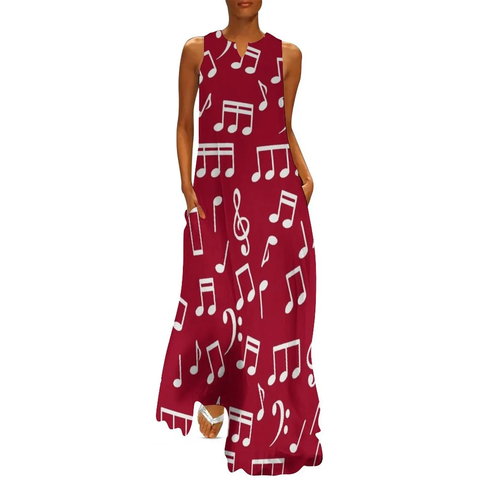 White Music Notes on Red Background Long Dress women formal occasion dresses Women"s summer dresses
White Music Notes on Red Background Long Dress women formal occasion dresses Women"s summer dresses