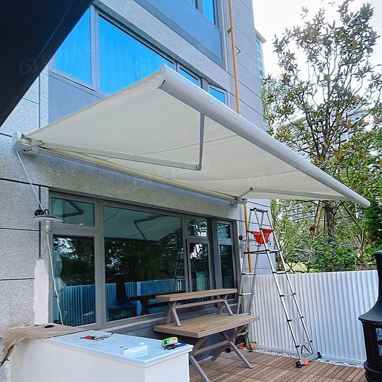 Heavy Duty Waterproof Sunshade Outdoor Aluminum Retractable Awning Roof Cover Wholesale For Villa Shop Swimming Pool
Heavy Duty Waterproof Sunshade Outdoor Aluminum Retractable Awning Roof Cover Wholesale For Villa Shop Swimming Pool