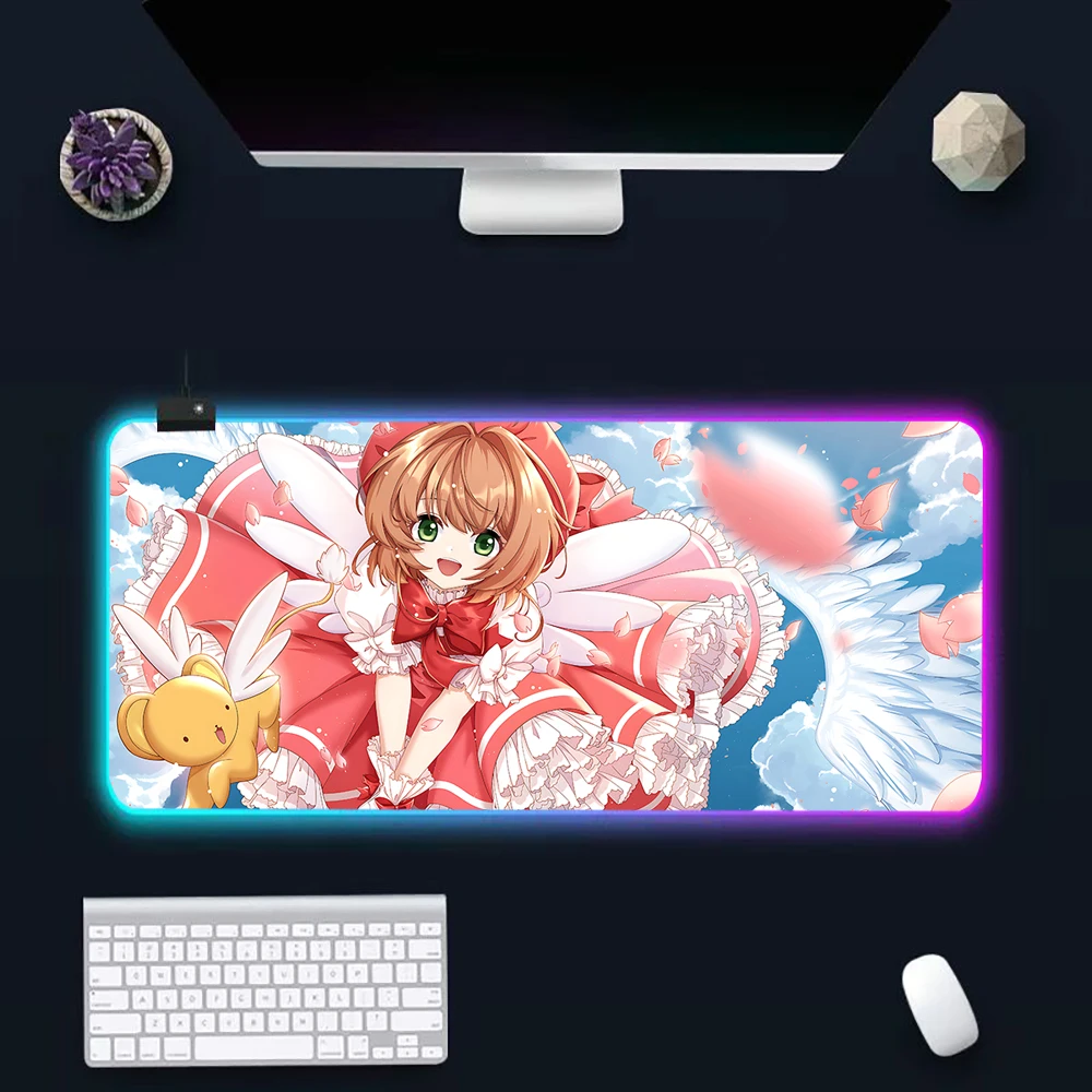 Горячая новинка: Игровой коврик для мыши и клавиатуры RGB с LED-подсветкой по мотивам аниме Cardcaptor Sakura, резиновый, для ПК
Горячая новинка: Игровой коврик для мыши и клавиатуры RGB с LED-подсветкой по мотивам аниме Cardcaptor Sakura, резиновый, для ПК