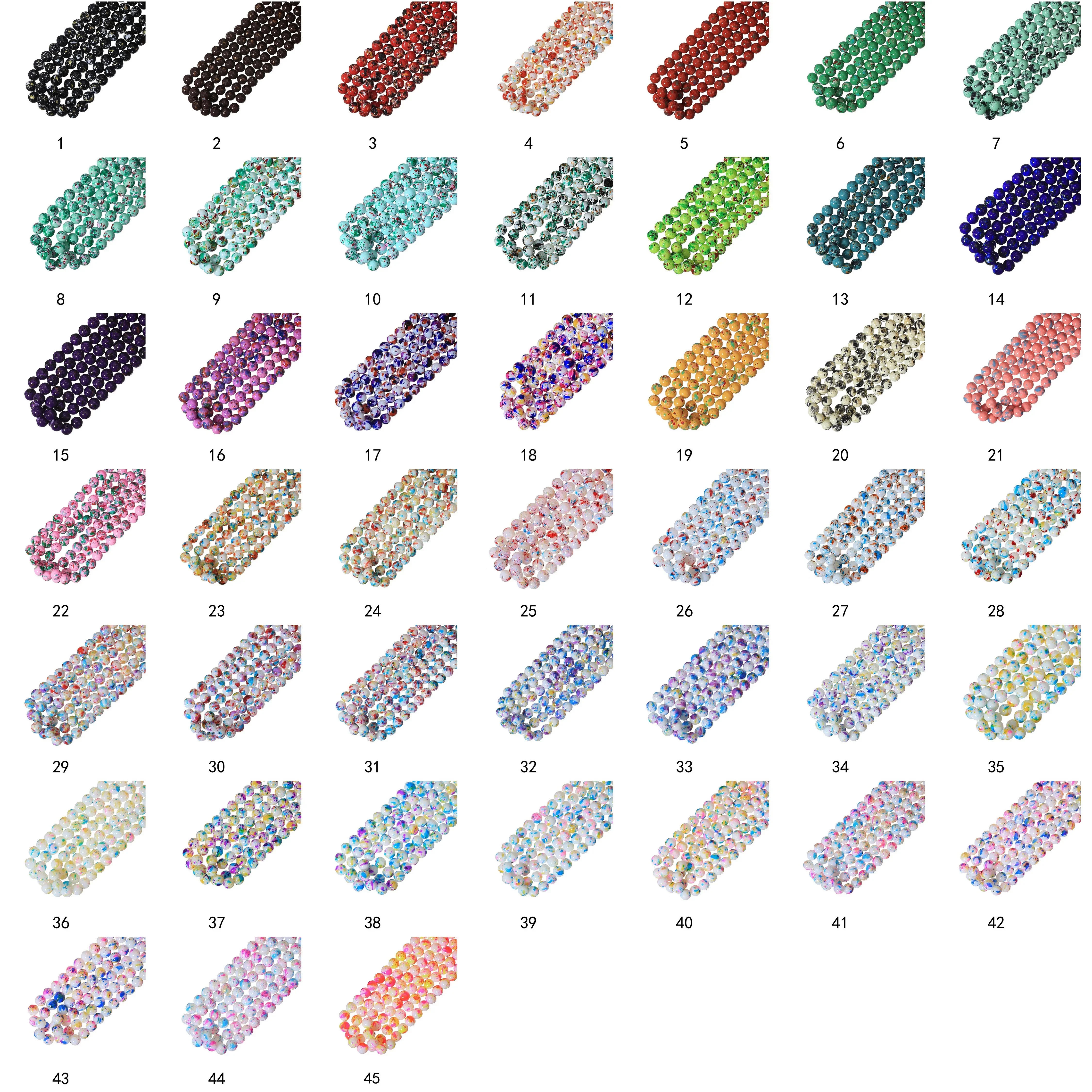 240pcs 10mm Multicolor Colorful Glass Beads for DIY Bracelet Bangle Making 45 Sorts of Colors Could To Choose
240pcs 10mm Multicolor Colorful Glass Beads for DIY Bracelet Bangle Making 45 Sorts of Colors Could To Choose