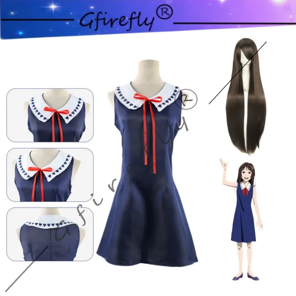 Jujutsu Kaisen Rika Orimoto Queen of Curses Cosplay Dark Blue Sleeveless Dress Full Set Adult Women Halloween Comic Con Outfit
Jujutsu Kaisen Rika Orimoto Queen of Curses Cosplay Dark Blue Sleeveless Dress Full Set Adult Women Halloween Comic Con Outfit