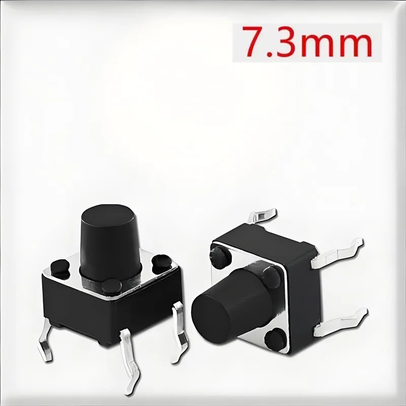 500Pcs 6*6*7.3MM Round head 4 pin Micro touch Switch push Button Switch copper feet reset 6x6x7.3mm
500Pcs 6*6*7.3MM Round head 4 pin Micro touch Switch push Button Switch copper feet reset 6x6x7.3mm