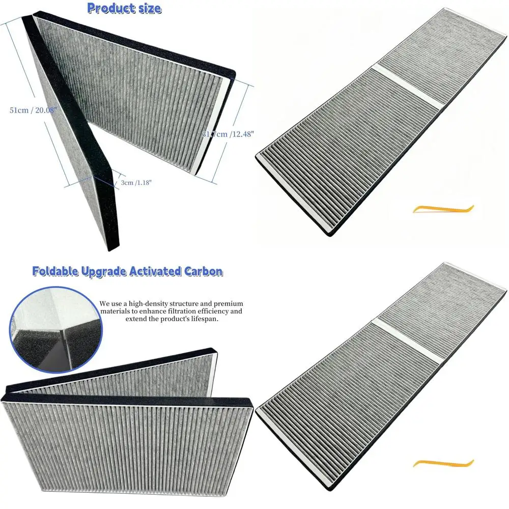 2015-2020 Model Air Filter Replacement, Washable Carbon Intake Filter Upgrade, Low Wind Resistance
2015-2020 Model Air Filter Replacement, Washable Carbon Intake Filter Upgrade, Low Wind Resistance