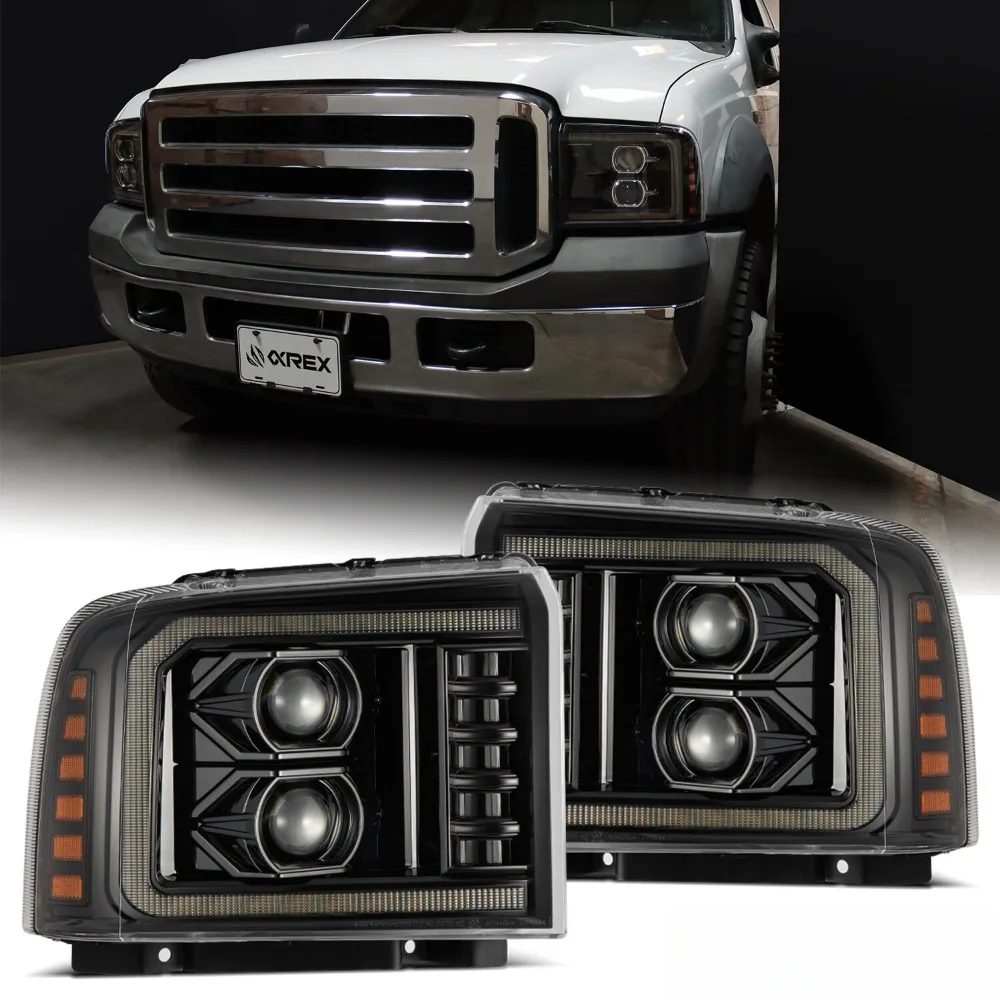 For 2005-2007 Ford Super Duty/Excursion LUXX-Series LED Headlights Alpha-Black
For 2005-2007 Ford Super Duty/Excursion LUXX-Series LED Headlights Alpha-Black