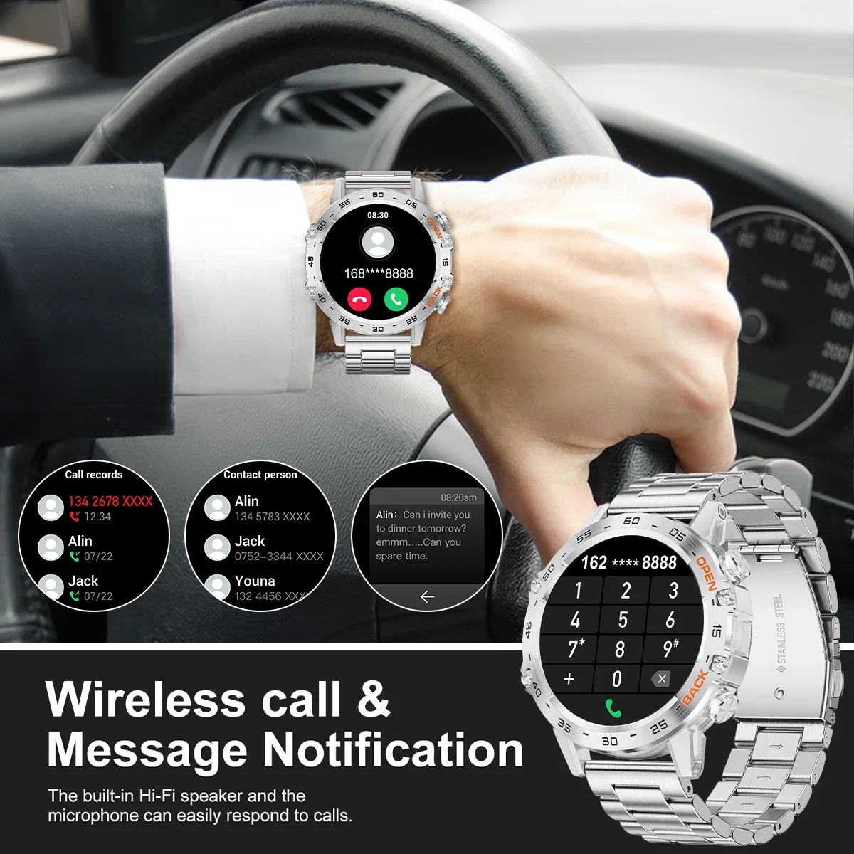 Smartwtach Men 400mAh Outdoor Sport Bluetooth Calling Watches Health Monitoring Waterproof Smartwatch Man Reloj Hombre
Smartwtach Men 400mAh Outdoor Sport Bluetooth Calling Watches Health Monitoring Waterproof Smartwatch Man Reloj Hombre