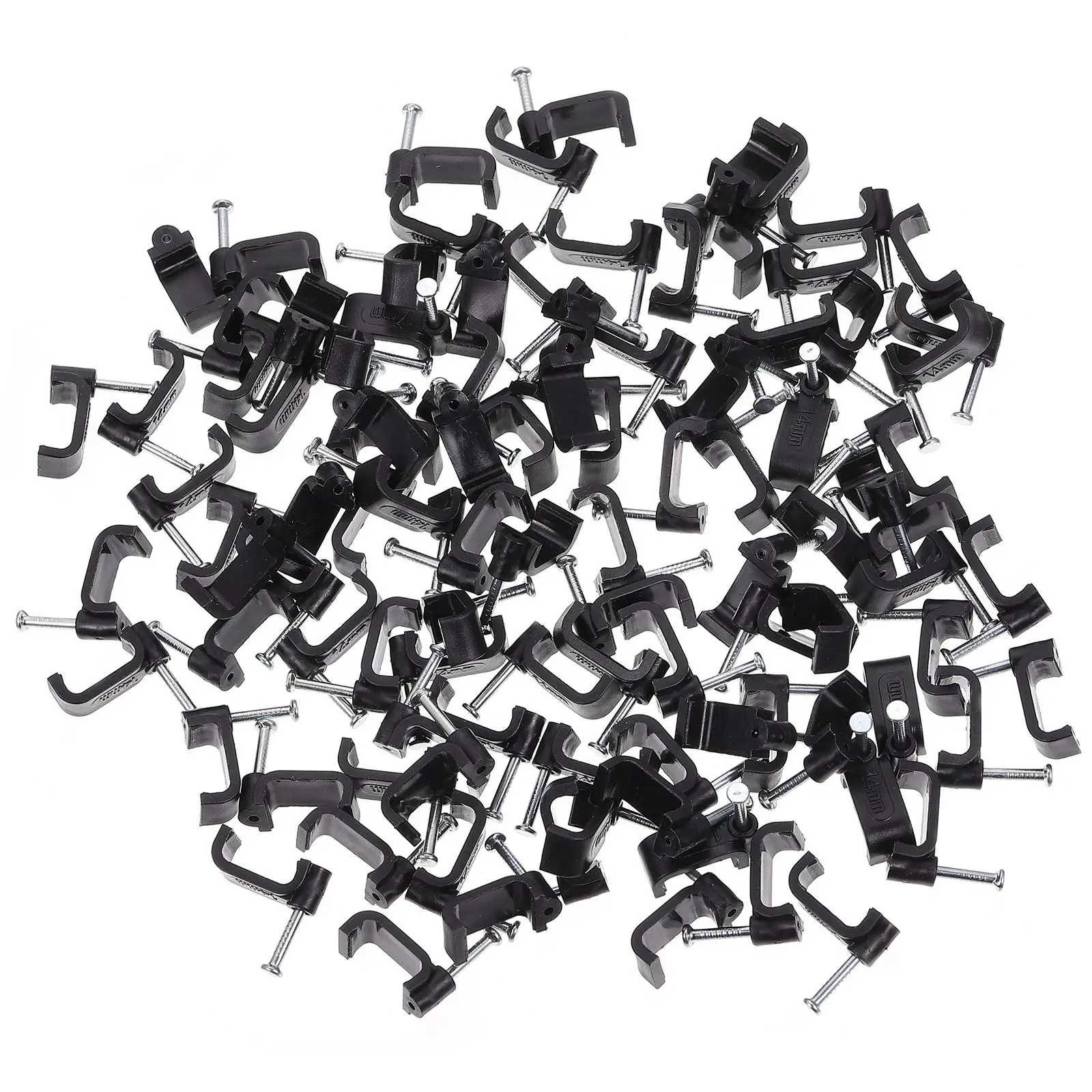 100 Pcs Black J Hooks Nail Clamps Half Clamps Wire Cable Holder Pipe Support Half J Hooks Tools Bundle Line Card
100 Pcs Black J Hooks Nail Clamps Half Clamps Wire Cable Holder Pipe Support Half J Hooks Tools Bundle Line Card