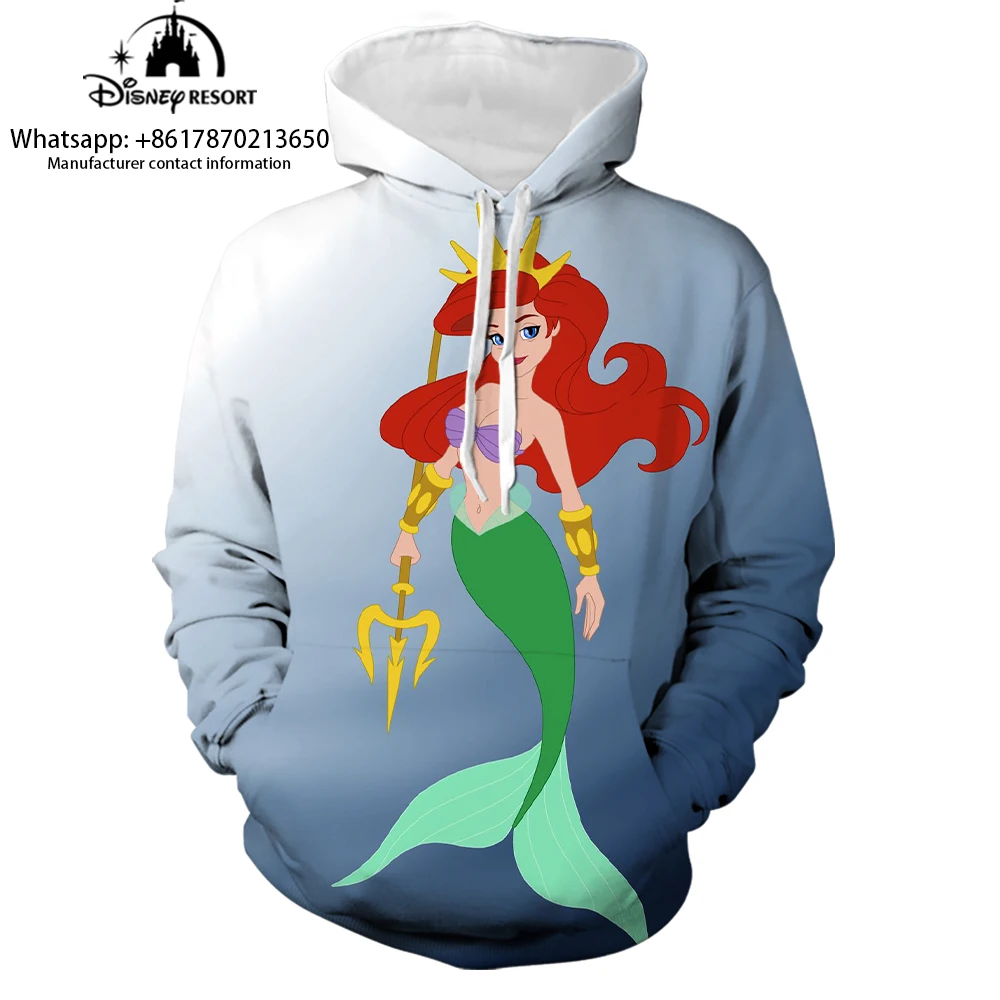 New Spring 2024 3D Printed Kids Hoodie Ariel Mermaid Anime Fashion Unisex Women's Tops Street Style Casual Hoodie y2k
New Spring 2024 3D Printed Kids Hoodie Ariel Mermaid Anime Fashion Unisex Women's Tops Street Style Casual Hoodie y2k