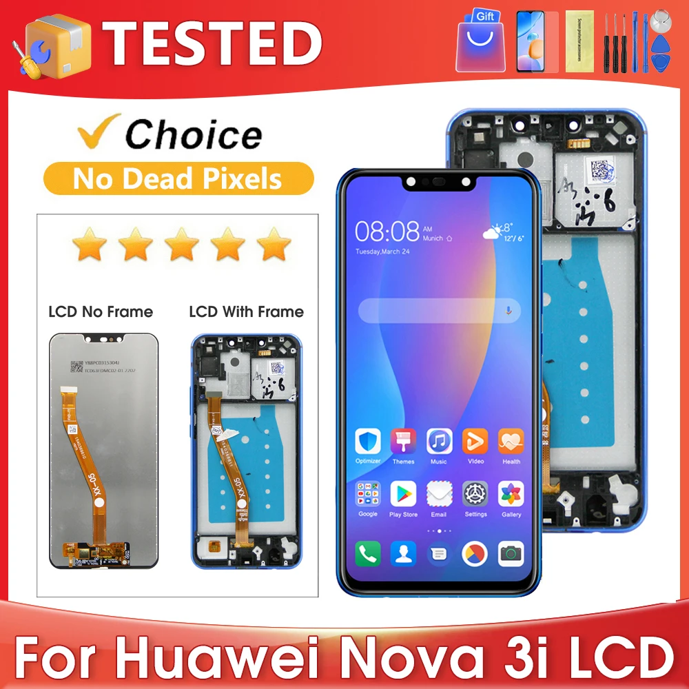 6,3 ''OEM для HUAWEI Nova 3i для P Smart Plus 2018 INE-LX1 LX2 AL00, ЖК-дисплей, дигитайзер сенсорного экрана в сборе, замена
6,3 ''OEM для HUAWEI Nova 3i для P Smart Plus 2018 INE-LX1 LX2 AL00, ЖК-дисплей, дигитайзер сенсорного экрана в сборе, замена