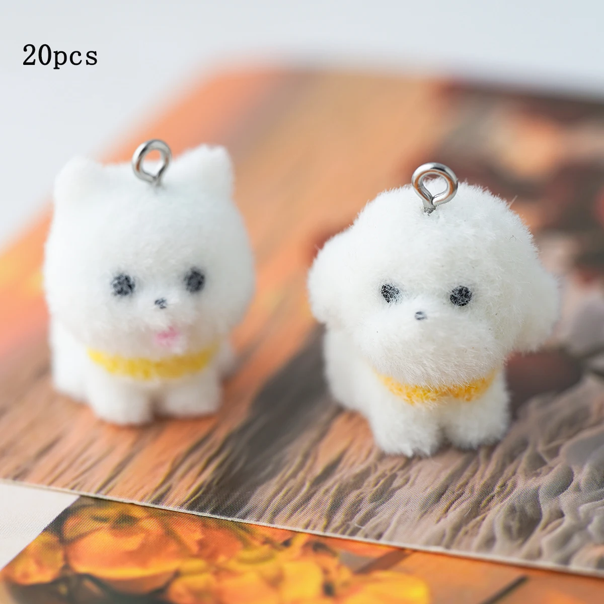 20pcs Yellow tie Puppy Bear Charms Cartoon Flocking resin doll Pendant for Necklace keychain diy crafts Jewelry make fittings
20pcs Yellow tie Puppy Bear Charms Cartoon Flocking resin doll Pendant for Necklace keychain diy crafts Jewelry make fittings