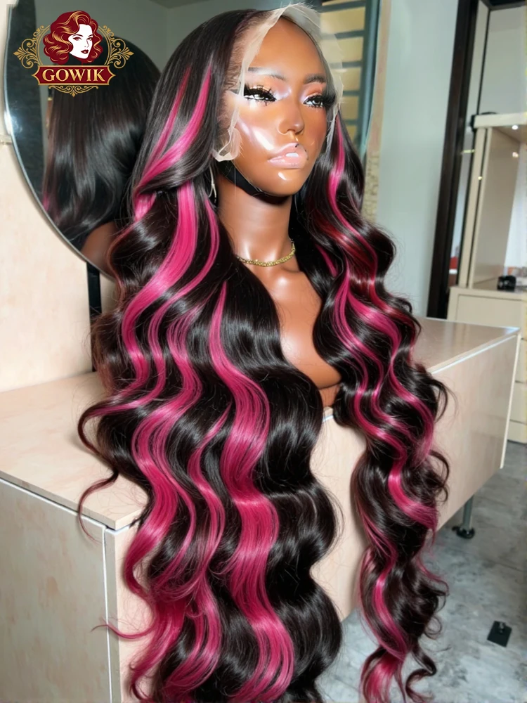 1B/Pink Highlight Ombre Body Wave Wigs 13x6 Lace Front Human Hair Wig Black and Pink Colored Water Wave 13x4 Lace Frontal Wig
1B/Pink Highlight Ombre Body Wave Wigs 13x6 Lace Front Human Hair Wig Black and Pink Colored Water Wave 13x4 Lace Frontal Wig